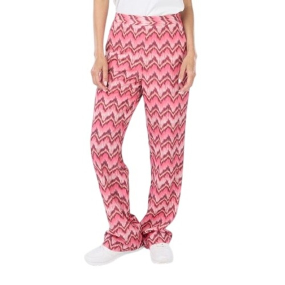 Esqualo Womens 6 Trousers in Zig Zag Pink Orange NWT